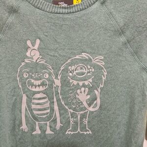 Green Monster Graphic Sweater